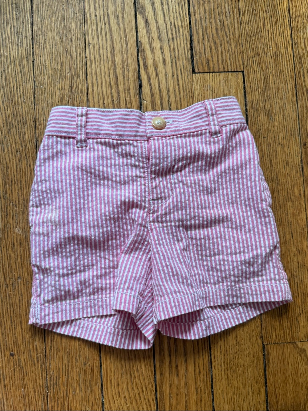Ralph Lauren Striped Pink Seersucker Shorts - Size 6 Months
